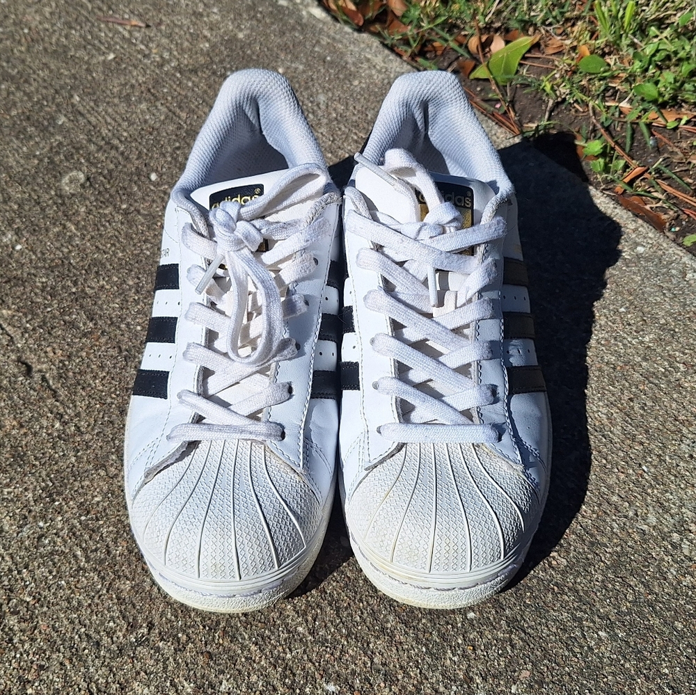 Adidas White And Black Sneakers (No Offers)